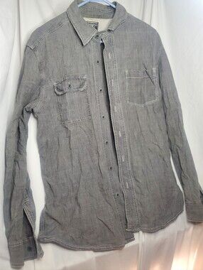 Y2K Converse One Star Denim Distressed Look Mens Medium Gray Skater 100% Cotton